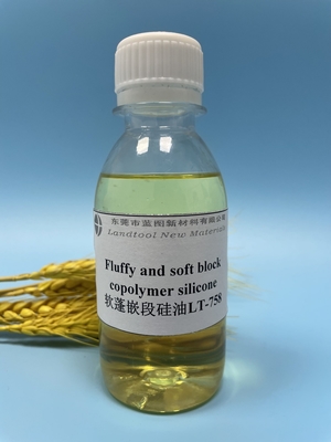 Copolymer-Gewebe-Silikon-Weichmachungsmittel des Block-PH6.5 für Chemiefaser-, flaumiges und weiches, dreifachesblocksilikonöl