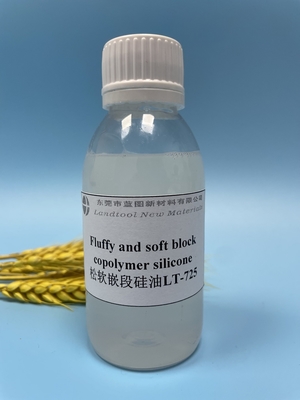 Flaumige weiche Block-Copolymer-schwache kationische Silikon-Emulsion mit hoher Konzentration