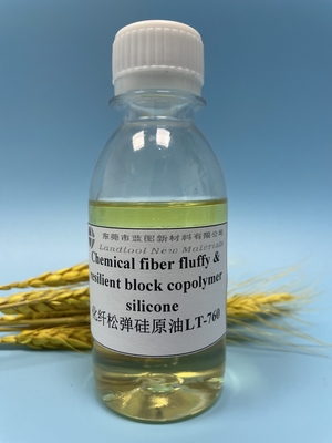 Farbloses flüssiges Silikon-Block-Copolymer teilt flaumigen und elastischen Effekt zu